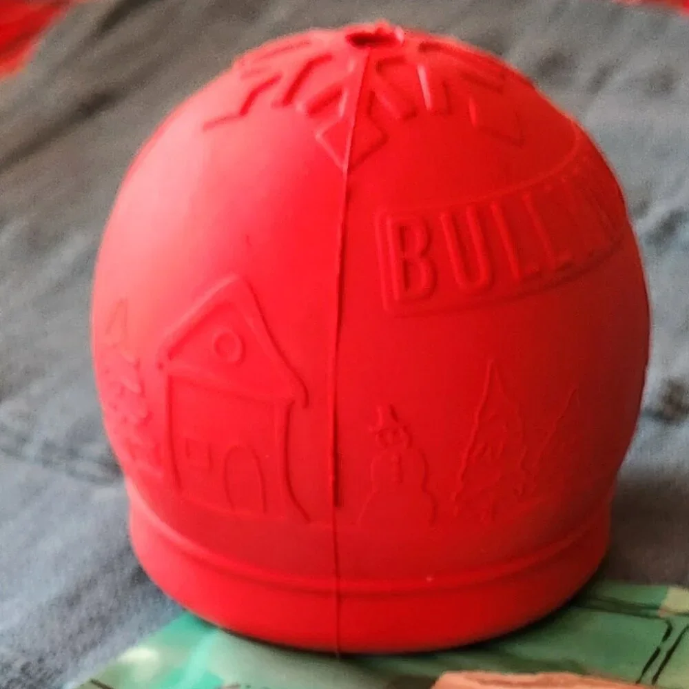 BULLYMAKE Dog Rubber Power Chew & Treat Set – Christmas Village- NEW
